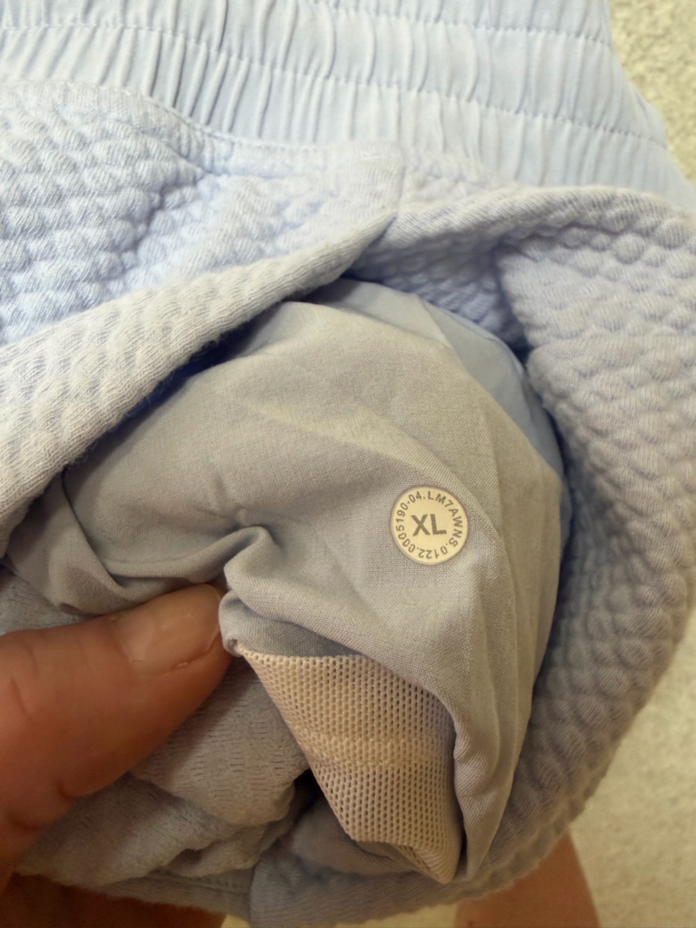 lululemon athletica Light Blue Quilted Athletic Shorts - Picture 4 of 4